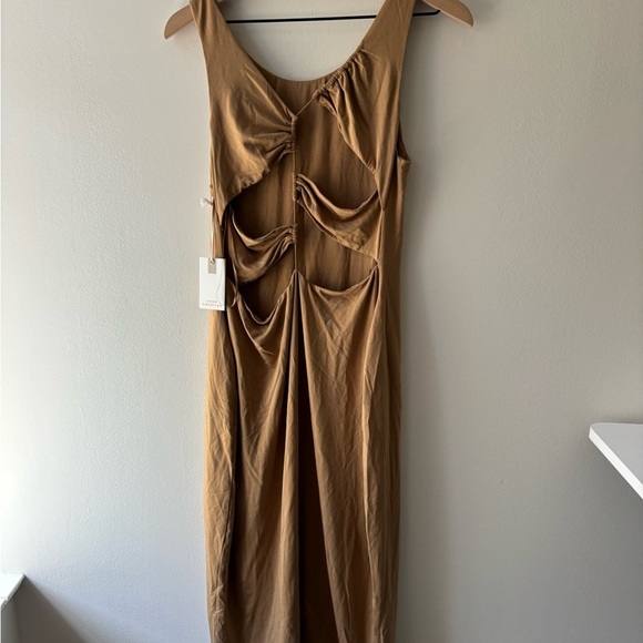 Good American Good Touch Plunge Back Bodycon Dress Sz 5 - Picture 3 of 9